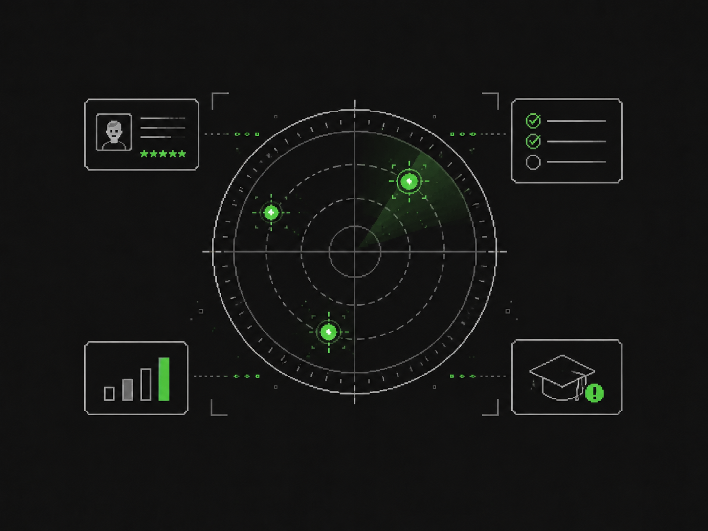 Radar-style FLARE audit interface